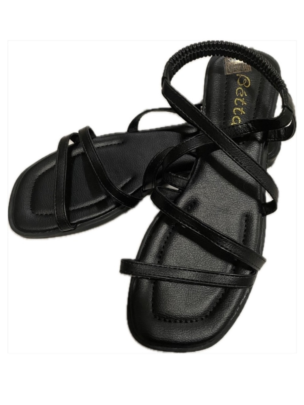 Black Strappy Sandals